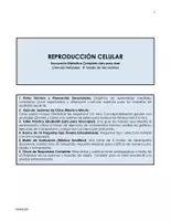 Vista previa - Unidades / Secuencias / Situaciones de Aprendizaje - SECUENCIA DIDÁCTICA COMPLETA "REPRODUCCIÓN CELULAR" - página 1