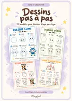 Aperçu - Apprentissages en autonomie - 10 fiches de dessin pas à pas avec Lumi et Pépin - Page de couverture