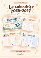 Aperçu - Affichage - Calendrier Lumi et Pépin 2026/2027 - Page de couverture