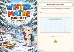 Vorschau - Arbeitsblätter - Winter-Mathe Klasse 1 | Miniheft Zahlenraum 10 - Seite 3