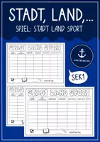 Vorschau - Arbeitsblätter - Stadt, Land, Sport - Spiel für Vertretungsstunden & Sportunterricht - Deckblatt