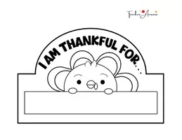 Vista previa - Manualidades / Dibujos para colorear - Corona de thanksgiving 🦃👦🏻👧🏻 Inglés / Español - página 1