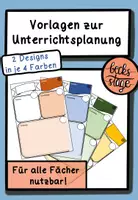 Vorschau - Anderer Materialtyp - Vorlagen zur (digitalen) Unterrichtsplanung - Deckblatt