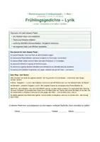 Vorschau - Unterrichtsreihen - Deutsch in Action - Frühlingsgedichte – Lyrik entdecken Gedichte lesen, verstehen & selbst schreiben - Seite 1