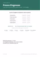 anteprima - Esercizi - ✅ Prove d'ingresso di italiano classi prima-quinta - Pagina 1