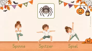 Vorschau - Spiele - Lese-Yoga Halloween - Bewegtes Lesetraining - Seite 2