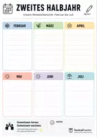 Vorschau - Lehrpläne/Lehrermaterial - Klassendienste Planer für das gesamte Halbjahr - Seite 3