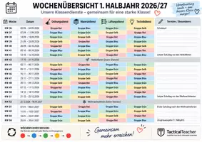 Vorschau - Lehrpläne/Lehrermaterial - Klassendienste Planer für das gesamte Halbjahr - Seite 2