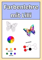 Vorschau - Mal- und Bastelvorlagen - Farbenlehre mit Lilli - Deckblatt