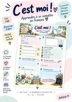 Vorschau - Arbeitsblätter - 🇫🇷 C’est moi ! Kreatives Kennenlern-Arbeitsblatt - Deckblatt