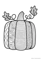 Vorschau - Mal- und Bastelvorlagen - Musterkunst Kürbisse, Ausmalbilder Herbst, Kunst Herbst - Seite 3