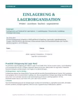 Vorschau - Arbeitsblätter - Lagerklar Praxisblätter 04 – Einlagerung & Lagerorganisation - Deckblatt