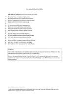 Vorschau - Test - Interpretation lyrischer Texte: Der Kuss im Traume / Günderode / Sek2 - Deckblatt