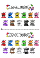 Vista previa - Hojas de trabajo - Les couleurs, fiche vocabulaire et fiches exercices - página 1