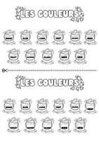 Vista previa - Hojas de trabajo - Les couleurs, fiche vocabulaire et fiches exercices - página 2