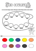 Vista previa - Hojas de trabajo - Les couleurs, fiche vocabulaire et fiches exercices - página 3