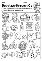 Vorschau - Arbeitsblätter - Buchstabeneinführung Oo - Wimmelbild + Hörtext - Seite 2