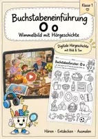 Vorschau - Arbeitsblätter - Buchstabeneinführung Oo - Wimmelbild + Hörtext - Deckblatt