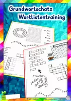 Vorschau - Unterrichtsreihen - Der Grundwortschatz zum Abschreiben, Wortlistentraining - Deckblatt