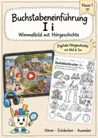 Vorschau - Arbeitsblätter - Buchstabeneinführung Ii - Wimmelbild + Hörtext - Deckblatt