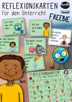 Vorschau - Fördermaterial/Inklusion - Reflexions und Gesprächskarten - Unterricht / Freebie - Deckblatt