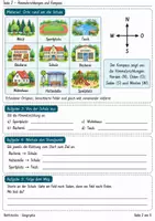Vorschau - Stundenentwürfe - Himmelsrichtungen und Kompass | Geographie Klasse 5 | Arbeitsblätter mit Lösungen - Seite 2