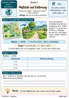 Vorschau - Stundenentwürfe - Maßstab und Entfernung | Geographie Klasse 5 | Arbeitsblätter mit Lösungen - Seite 1