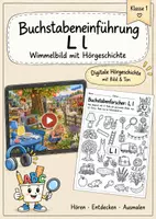 Vorschau - Arbeitsblätter - Buchstabeneinführung Ll Wimmelbild + Hörtext - Deckblatt