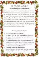 Vorschau - Stundenentwürfe - Kunst Herbst 3D Wichtel basteln - Kindergarten Grundschule - Seite 1