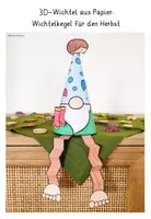 Vorschau - Stundenentwürfe - Kunst Herbst 3D Wichtel basteln - Kindergarten Grundschule - Seite 3