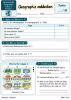 Vorschau - Unterrichtsreihen - Geographie entdecken | Lernkontrolle Geographie Klasse 5 | 30 Punkte mit Lösungen - Seite 1
