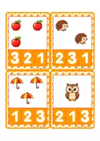 Aperçu - Apprentissages en autonomie - 🦔GRATUIT – Cartes à pinces de 1 à 3 : l'automne PS-MS. 🦔 - Page 2
