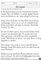 Vorschau - Arbeitsblätter - Der Herr von Ribbeck zur Ballade von Theodor Fontane Leseverstehen mit Lesetext, Fragen - Seite 1
