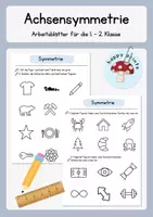 Vorschau - Arbeitsblätter - Achsensymmetrie - Arbeitsblätter (1. - 2. Klasse) - Deckblatt