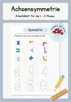 Vorschau - Arbeitsblätter - Achsensymmetrie - Arbeitsblatt (1.- 2-. Klasse) - Deckblatt