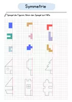 Vorschau - Arbeitsblätter - Achsensymmetrie - Arbeitsblatt (1.- 2-. Klasse) - Seite 2
