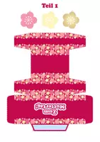 Vorschau - Mal- und Bastelvorlagen - Bastelvorlage: Geburtstag & Muttertag - Kirschblüten Klappschachteln - Seite 2