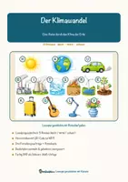 Vorschau - Mal- und Bastelvorlagen - Der Klimawandel – Lesespurgeschichte mit Rätselaufgaben (Klasse 8) - Seite 1