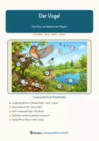 Vorschau - Arbeitsblätter - Der Vogel – Lesespurgeschichte mit Rätselaufgaben (Klasse 7) - Seite 1