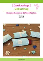 Vorschau - Mal- und Bastelvorlagen - Winter Bastelvorlage: Schneeflocken - individuelle Kissenschachteln - Deckblatt