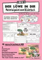 Vorschau - Unterrichtsreihen - Materialpaket zum Bilderbuch "Der Löwe in dir" von Rachel Bright #edukilights22 - Deckblatt