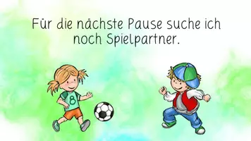 Vorschau - Präsentationen/Tafelbilder - Spielpartner gesucht! Tafelkarte - Seite 1