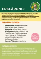 Vorschau - Mal- und Bastelvorlagen - Küchensprache Tafelkarten (1) - Seite 1