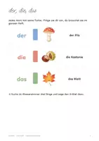 Vorschau - Stationenlernen - Herbst Lernheft 16 Seiten / Wortschatz Artikel Silben / Schreiben Klasse 1 und 2 / DaZ Deutsch Grundschule - Seite 2