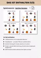 Vorschau - Spiele - Halloween „Was fehlt?“ Wahrnehmungsspiel für Kita & Vorschule | Konzentrationsspiel 4–7 Jahre | visuelle Wahrnehmung Klasse 1 - Seite 1