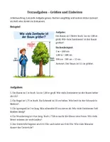 Vorschau - Arbeitsblätter - Textaufgaben: Größen und Einheiten - Deckblatt
