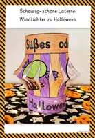 Vorschau - Stundenentwürfe - Halloween Kunst basteln Grundschule WINDLICHT - Seite 2