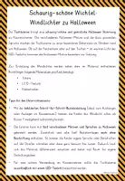 Vorschau - Stundenentwürfe - Halloween Kunst Grundschule basteln GRUSELWICHTEL LATERNE - Seite 1