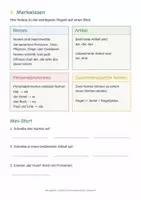 Vorschau - Stundenentwürfe - Deutsch Klasse 4/5: Übungsheft Nomen, Pronomen, zusammengesetzte Nomen, bestimmte und unbestimmte Artikel | mit Lösungen und Handreichung - Seite 3