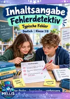 Vorschau - Arbeitsblätter - Inhaltsangabe Kurzgeschichte, Fehlerdetektive Klasse 7/8 - Deckblatt